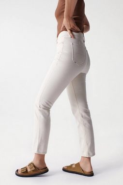 Salsa Stretch-Jeans SALSA JEANS TRUE CROPPED SLIM ecru beige 126114.0071