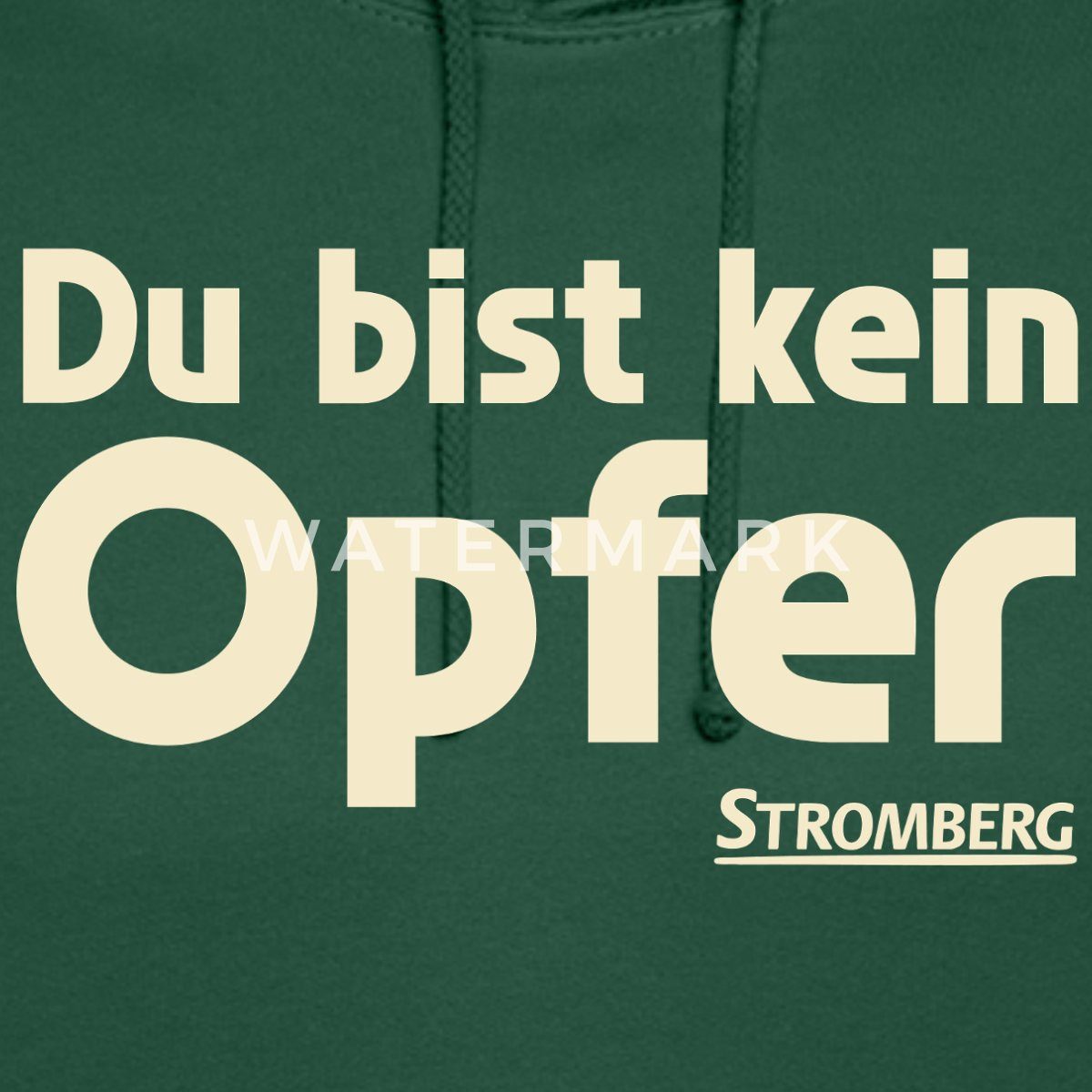 Spreadshirt Hoodie Stromberg Mit Spruch Du Bist Kein Opfer Unisex Hoodie (1-tlg)