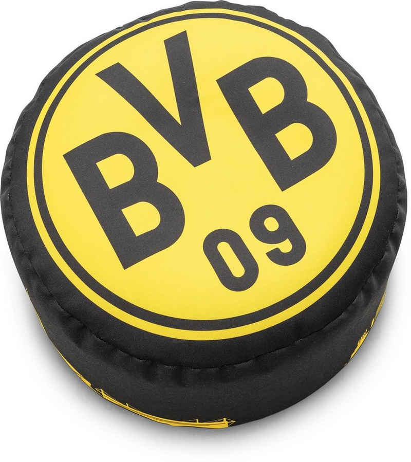 Magma Heimtex Sitzsack BVB Borussia Dortmund Dotcom VIP schwarz gelb mit Füllung (1 St., Sitzpouf), Fanartikel
