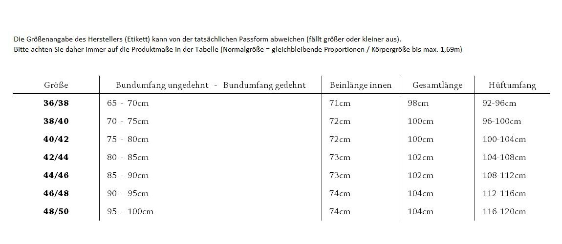 1,69m leichte Sommerfarben, in Körpergröße auch modischen großen Schlupfhose Größen Schlupfhose Chinohose max. in Damen Stretch-Jeans erhältlich, Flieder Aurela Damenmode Sommerhose