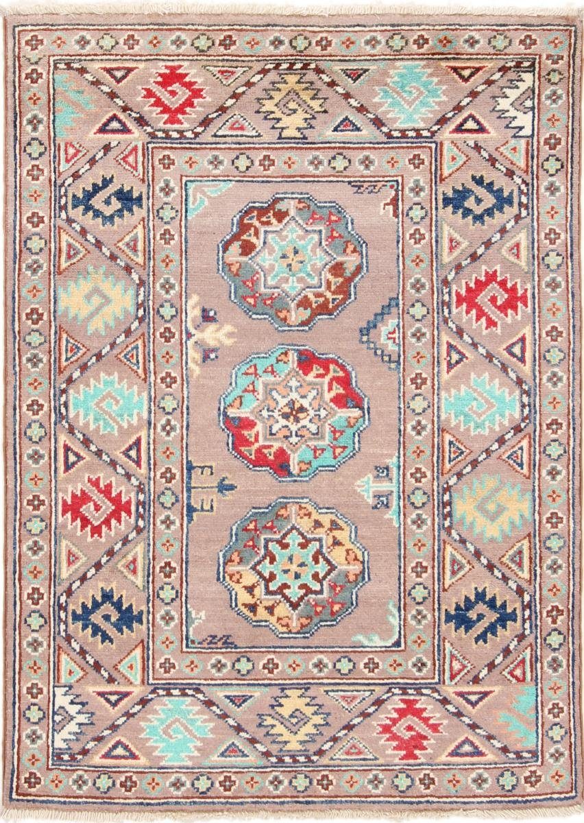 Orientteppich Kazak 82x113 Handgeknüpfter Orientteppich, Nain Trading, rechteckig, Höhe: 5 mm