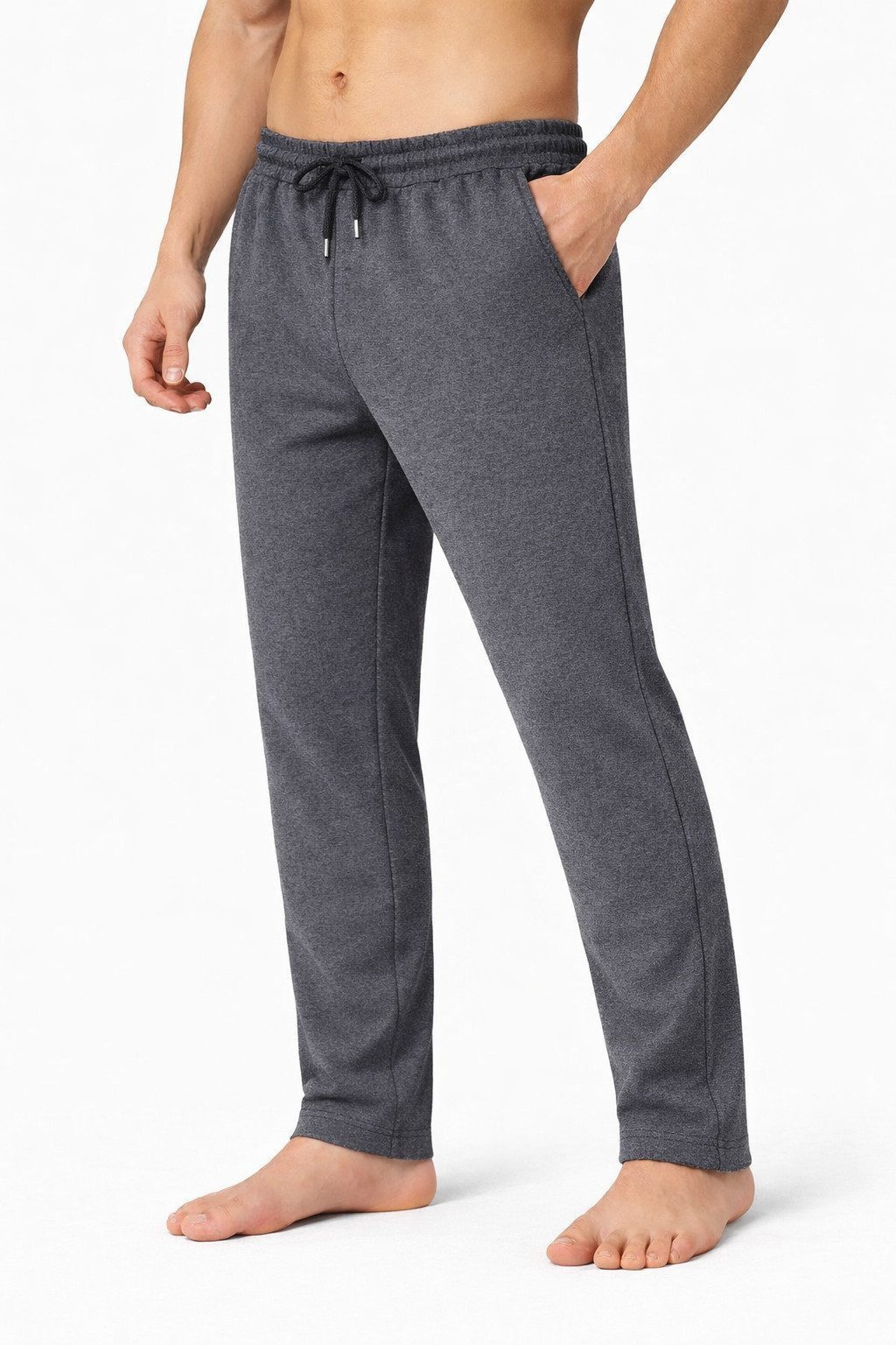 S&S Jogginghose Herren Sweathose Sporthose Freizeithose Hosen (Packung, 1-tlg., jogginghose herren) Gerades Bein / Rippbündchen, mit Reißverschluss