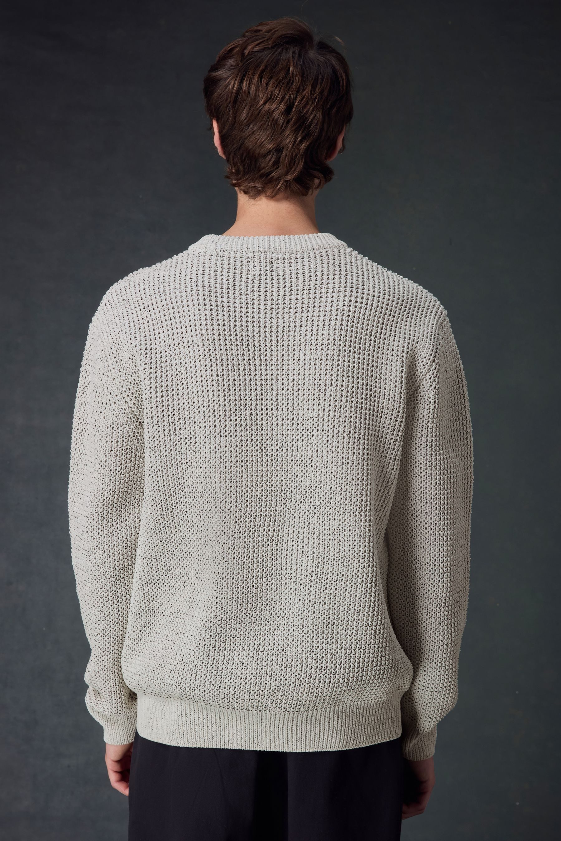 Next Rundhalspullover Regular Fit Rundhals-Strickpullover aus Chenille (1-t günstig online kaufen