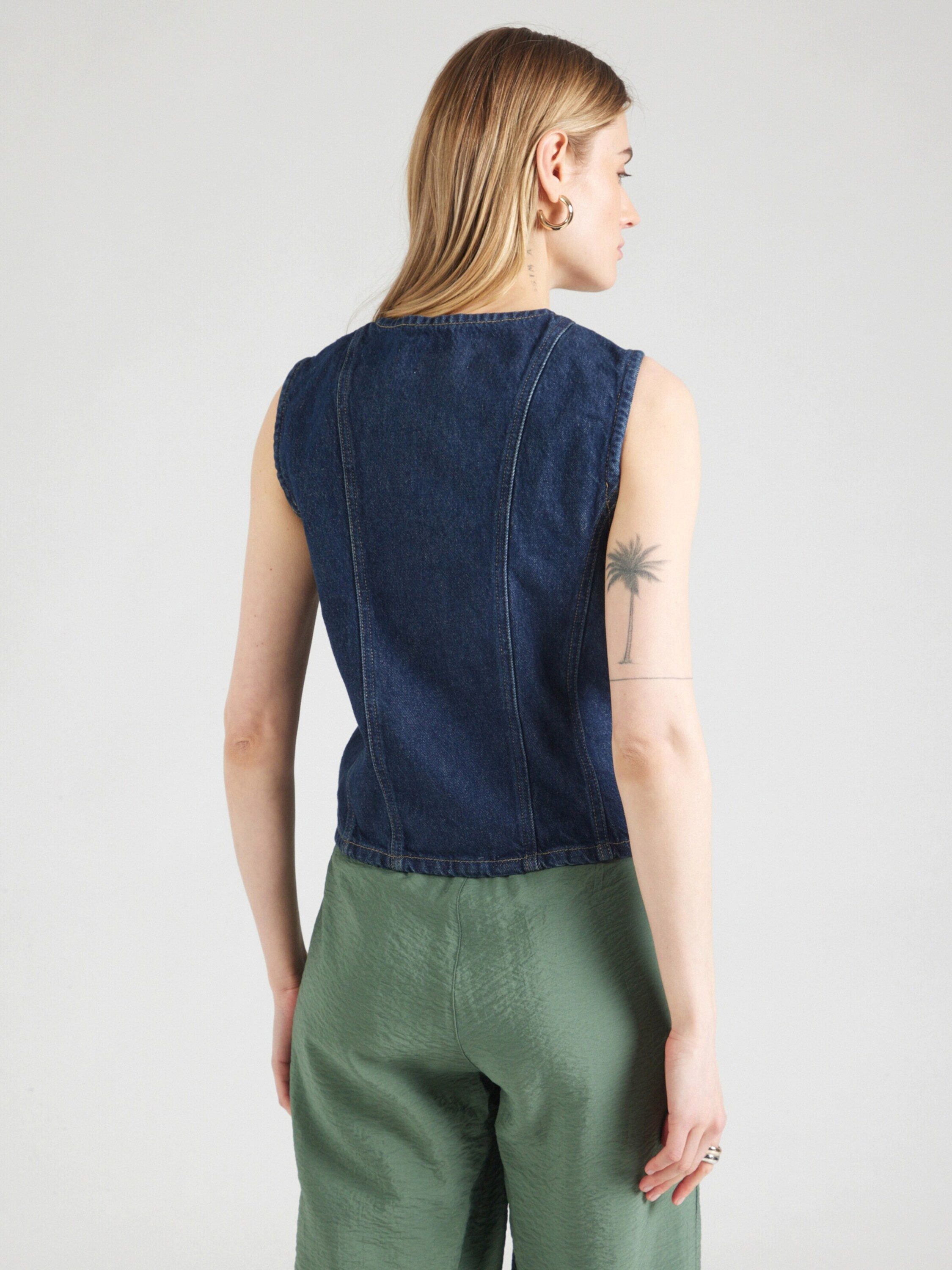 ONLY Jeansweste ONLAya (1-tlg) Plain/ohne Details