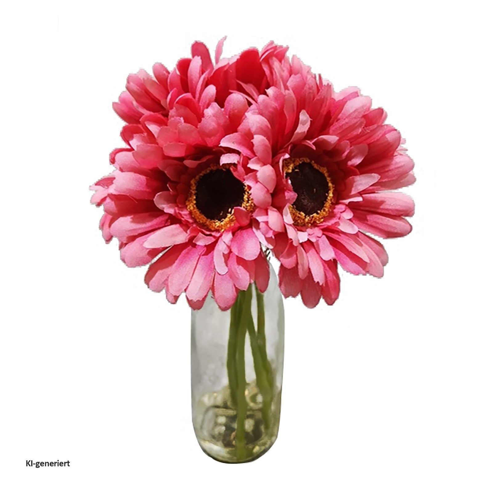 Kunstblume Margeritenstrauß in Vase Kunstblume Flora, HTI-Living, Höhe 23 cm, Kunstblume Dekoration