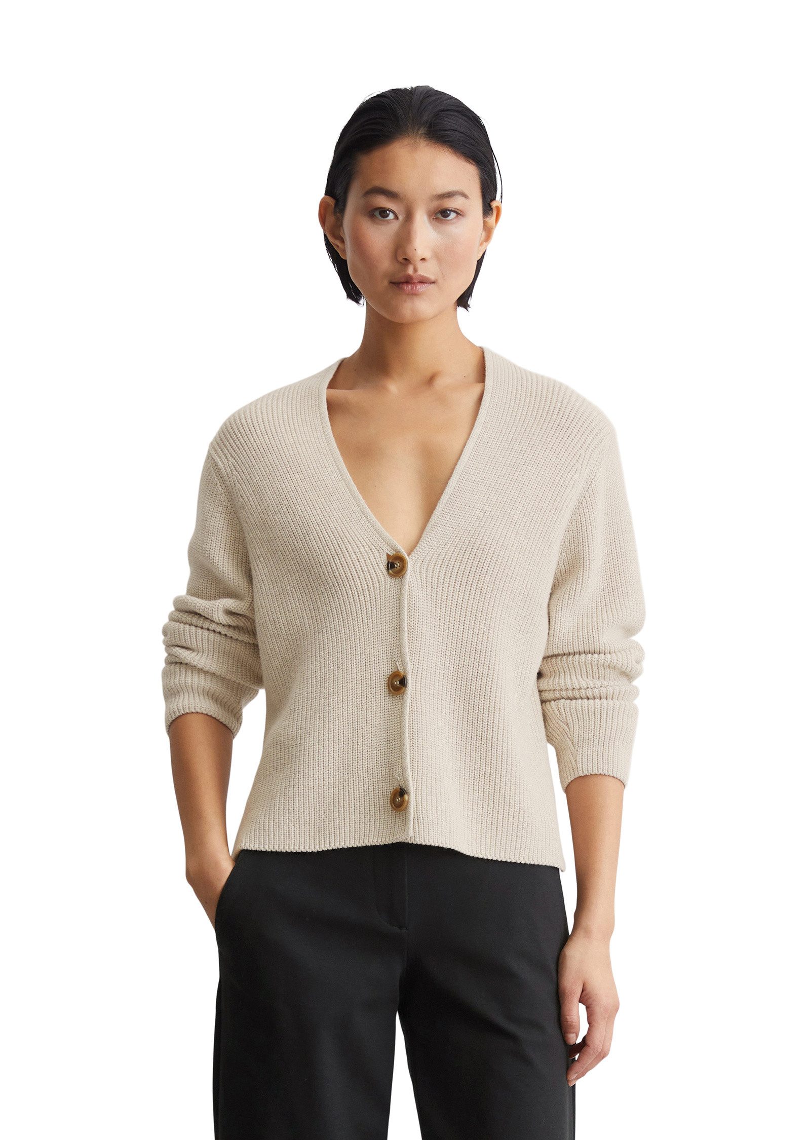 Cardigan aus Heavy-Weight-Organic-Cotton