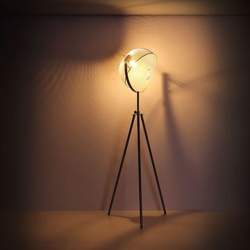 Globo Stehlampe, Leuchtmittel nicht inklusive, Stativ Steh Leuchte 3-Bein Spot verstellbar Käfig Lampe