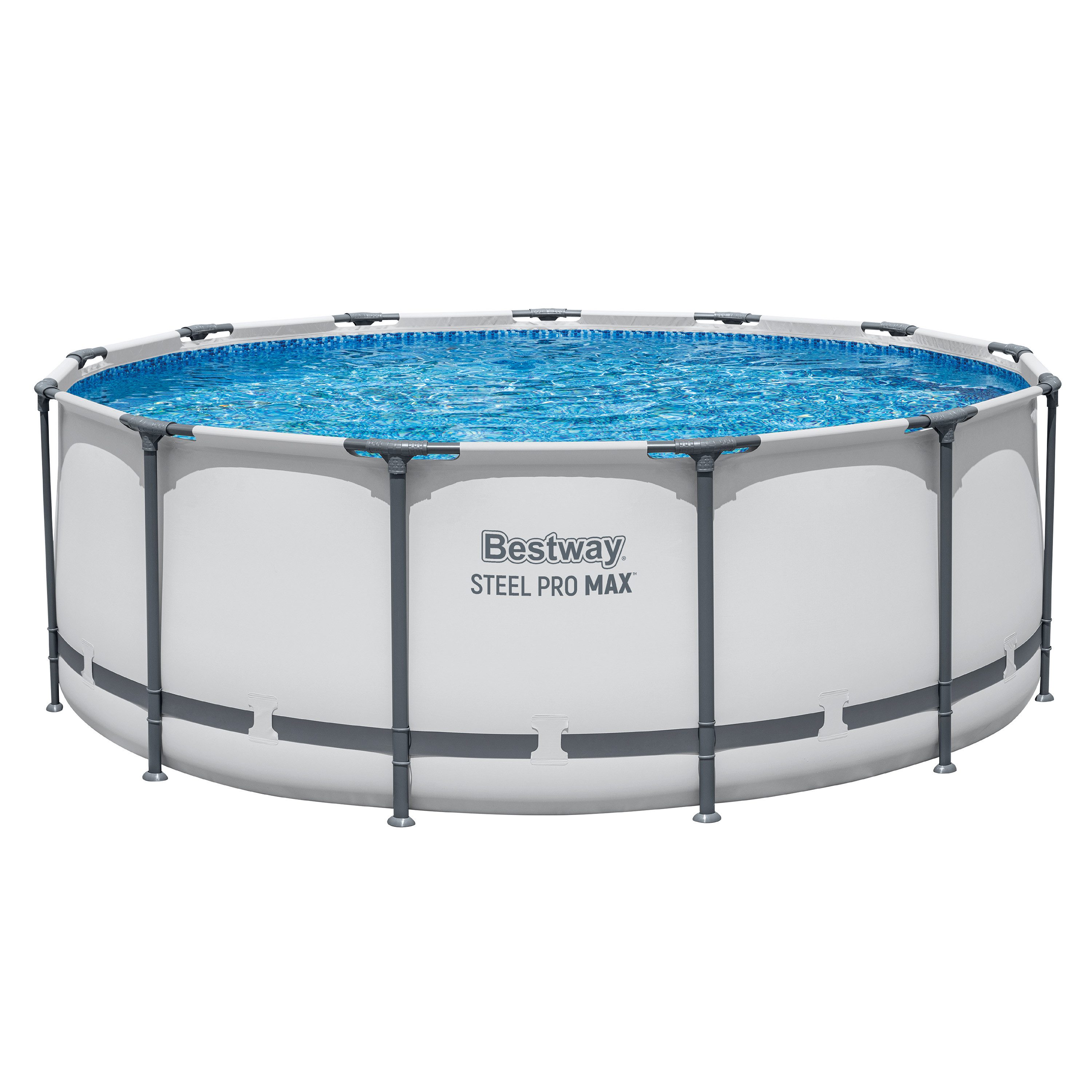 Bestway Framepool Steel Pro MAX™ (Packung, ohne Zubehör), Ø 396 x 122 cm