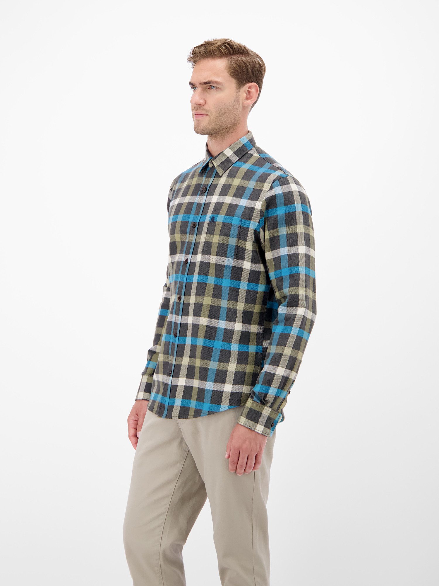 LERROS Flanellhemd Stylisches Flannelhemd, klassisch kariert