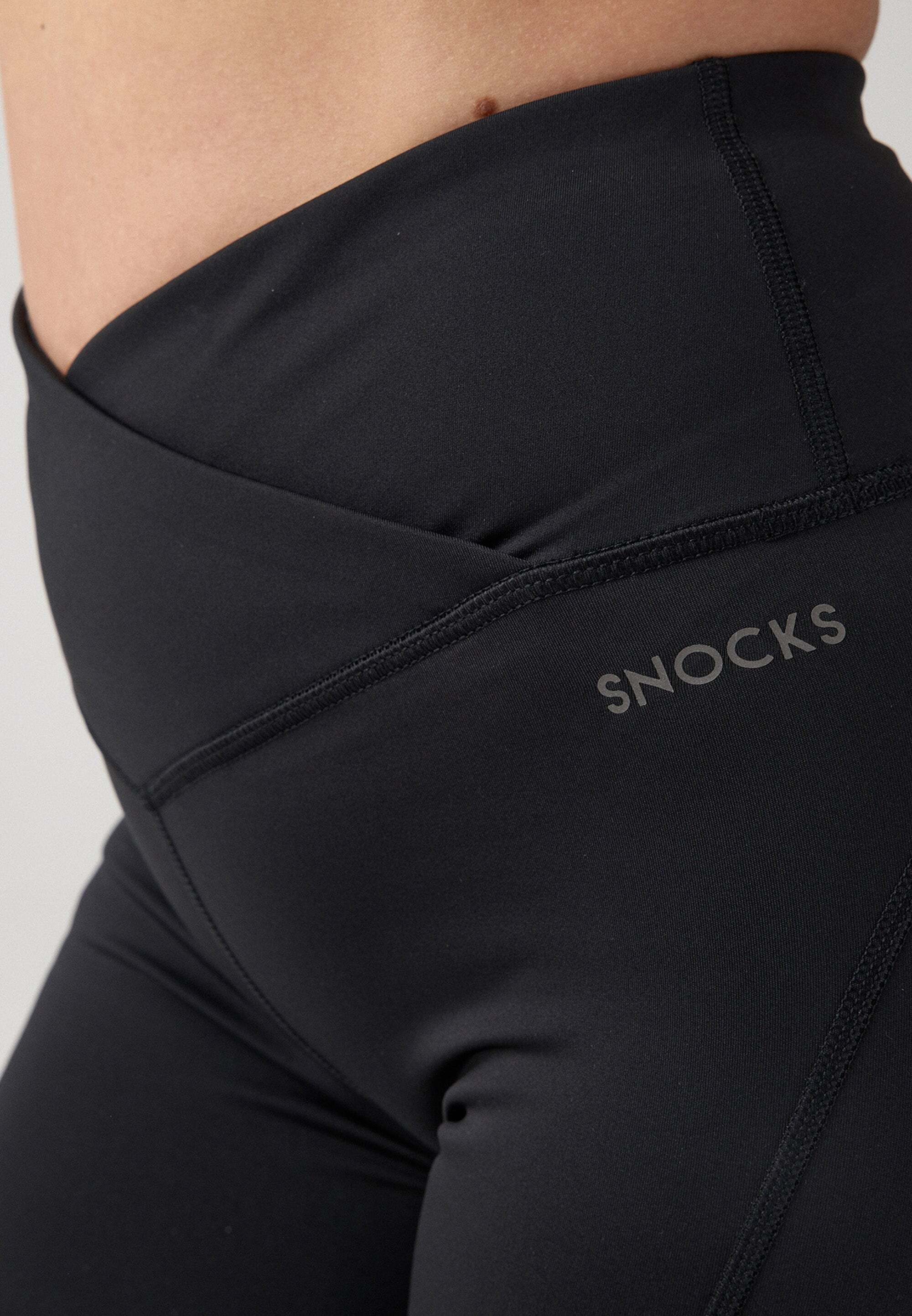 SNOCKS Sporthose Radlerhose Damen V Cross (1-tlg) ohne kratzenden Zettel, schnelltrocknend und komfortabel