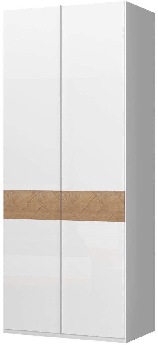 Places of Style 92cm UV Avis Soft-Close Drehtürenschrank lackiert, hochglänzend, Funktion, breit