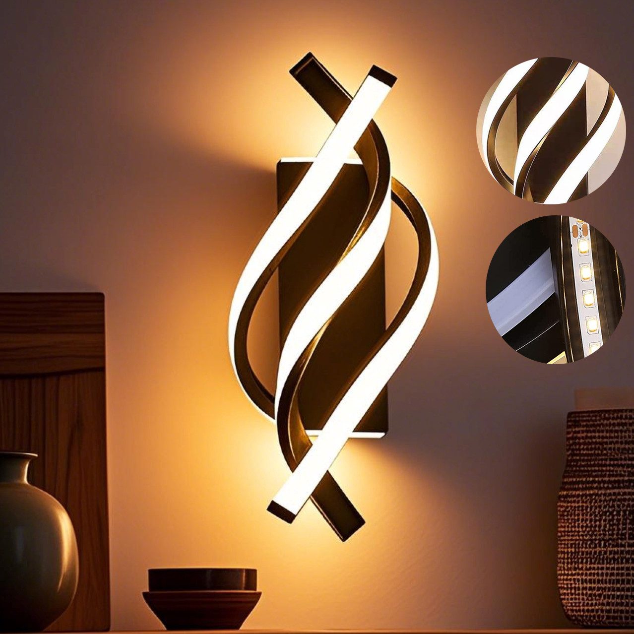 YINDN Wandstrahler 18W LED Wandlampe, Wandstrahler günstig online kaufen