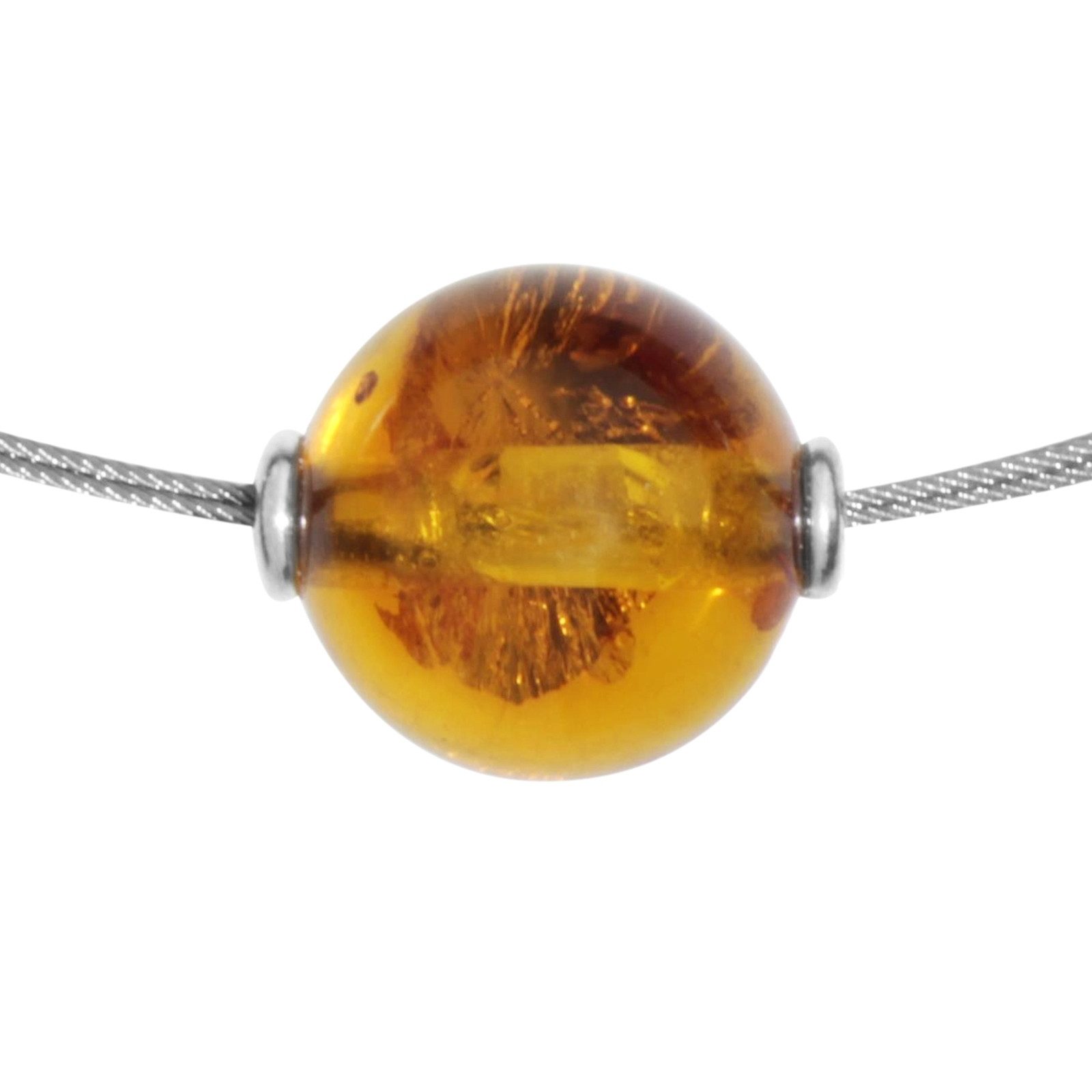 OSTSEE-SCHMUCK Collier Ostsee-Schmuck Collier Bernsteinkugel 13 mm (1-tlg) günstig online kaufen