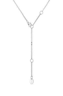 Gaura Pearls Perlenkette Modern Silberkette Perlen schwarz rund 4.5-5 mm, 38 cm, 925er rhodiniertes Silber
