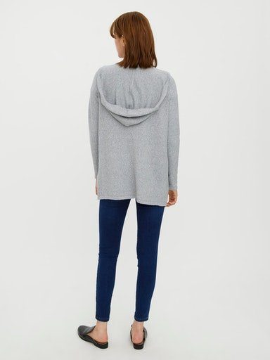 Vero Moda Cardigan VMDOFFY HOOD melange grey OPEN light