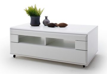 MCA furniture Couchtisch Couchtisch Amora, auf Rollen, 115x70, weiß matt (No-Set)