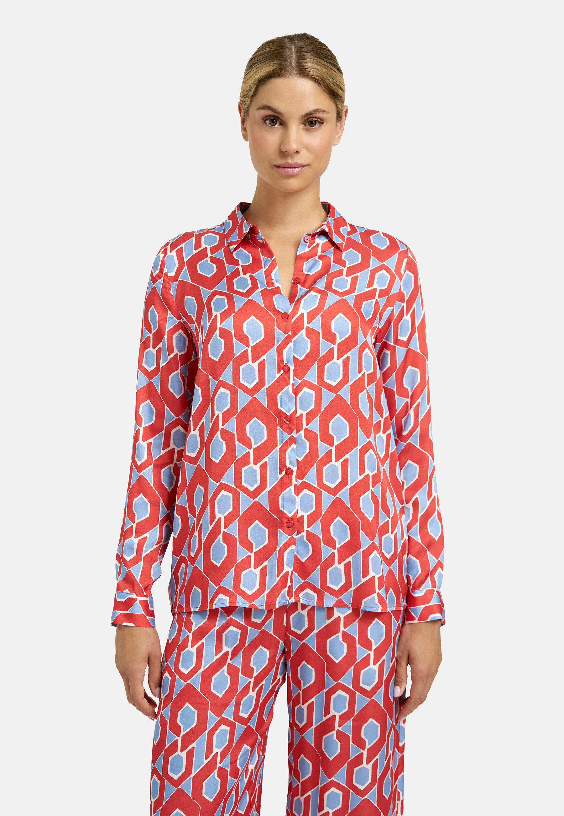 Milano Italy Langarmbluse mit All Over Print