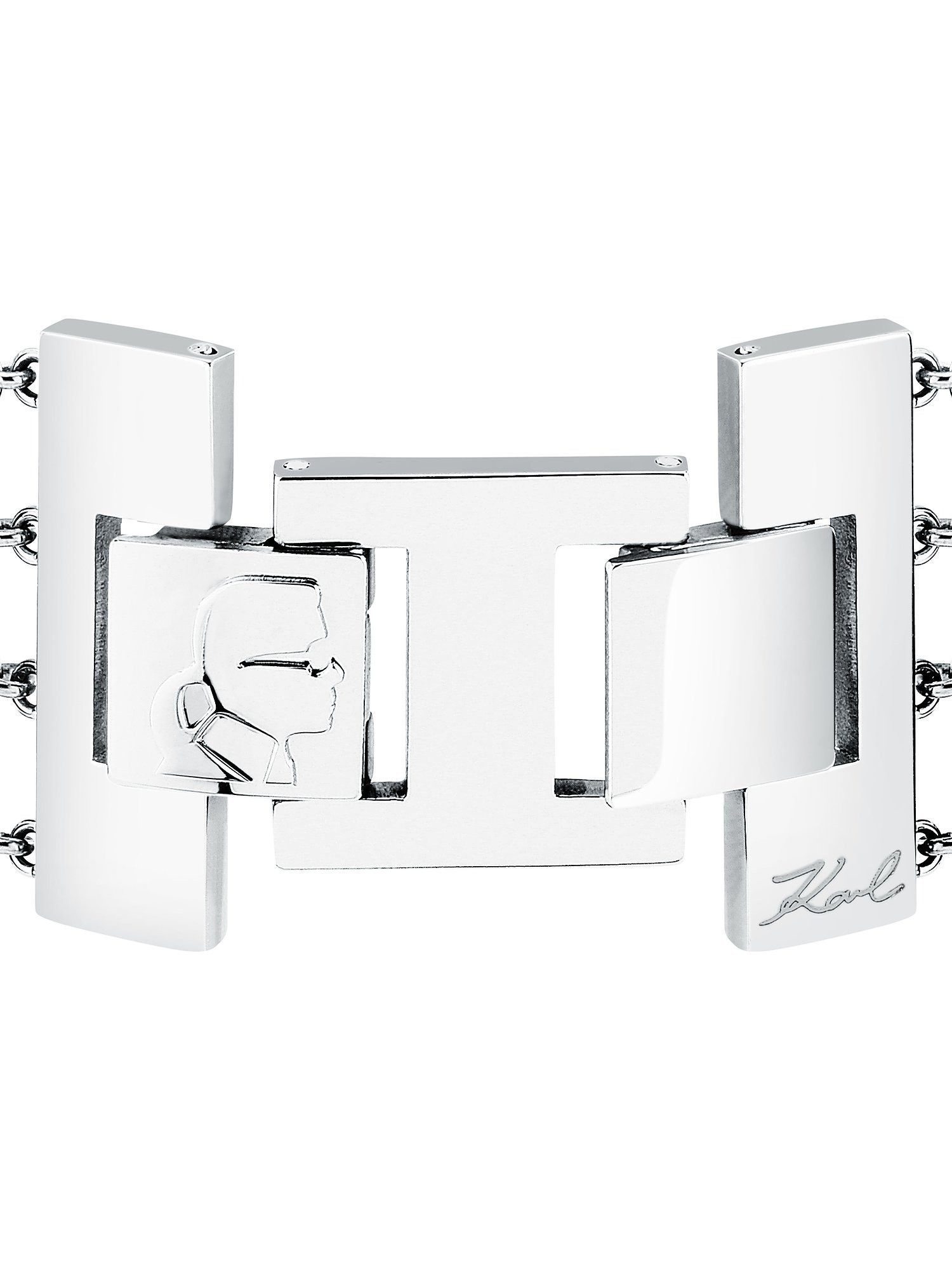 KARL LAGERFELD Armband Karl Lagerfeld Damen-Armband Edelstahl 9 Kristall