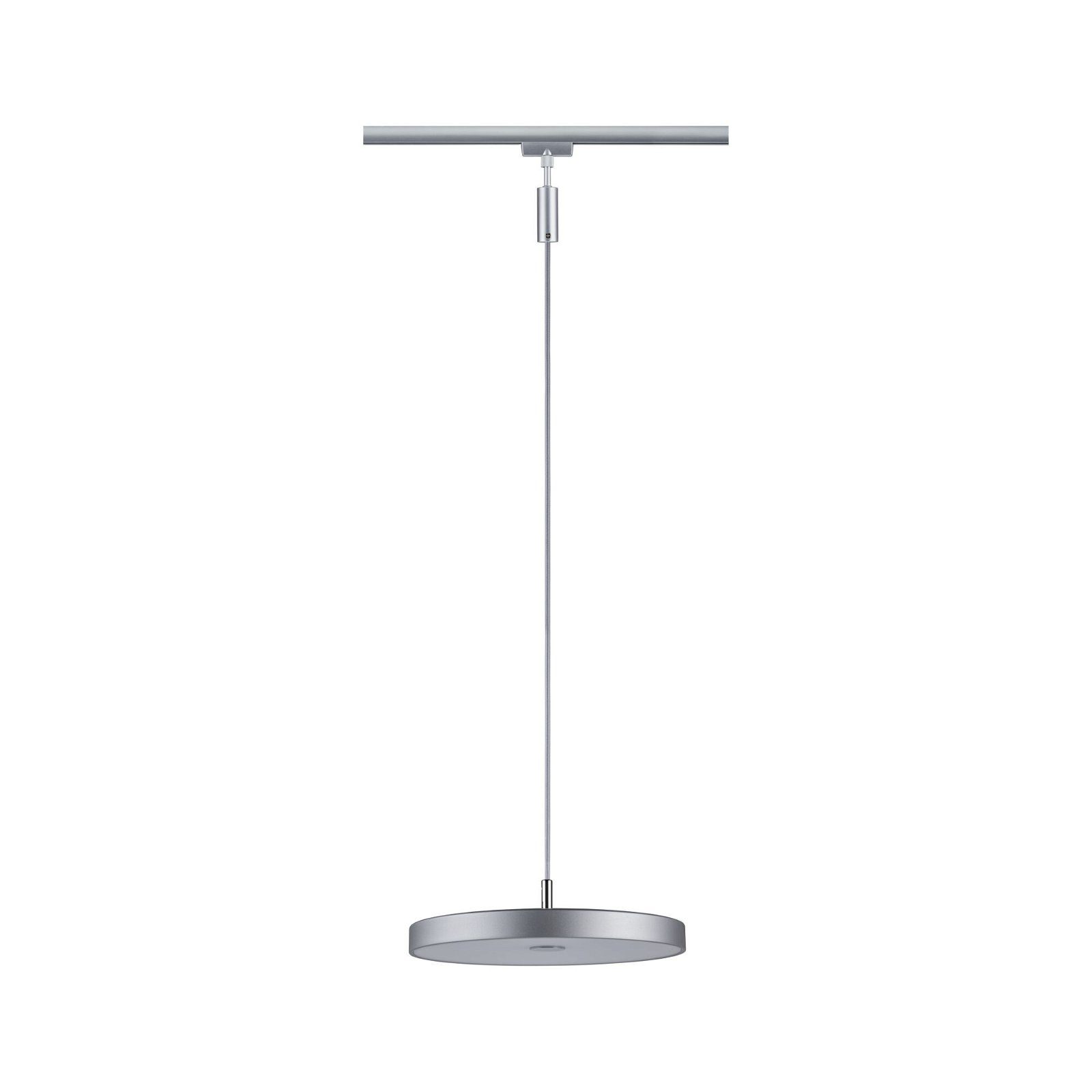 Paulmann Schienensystem-Leuchten URail Pendel Hildor 850lm 15W 3000K 230V Chrom matt, LED fest integriert, Warmweiß, 3-Step-Dimmbar