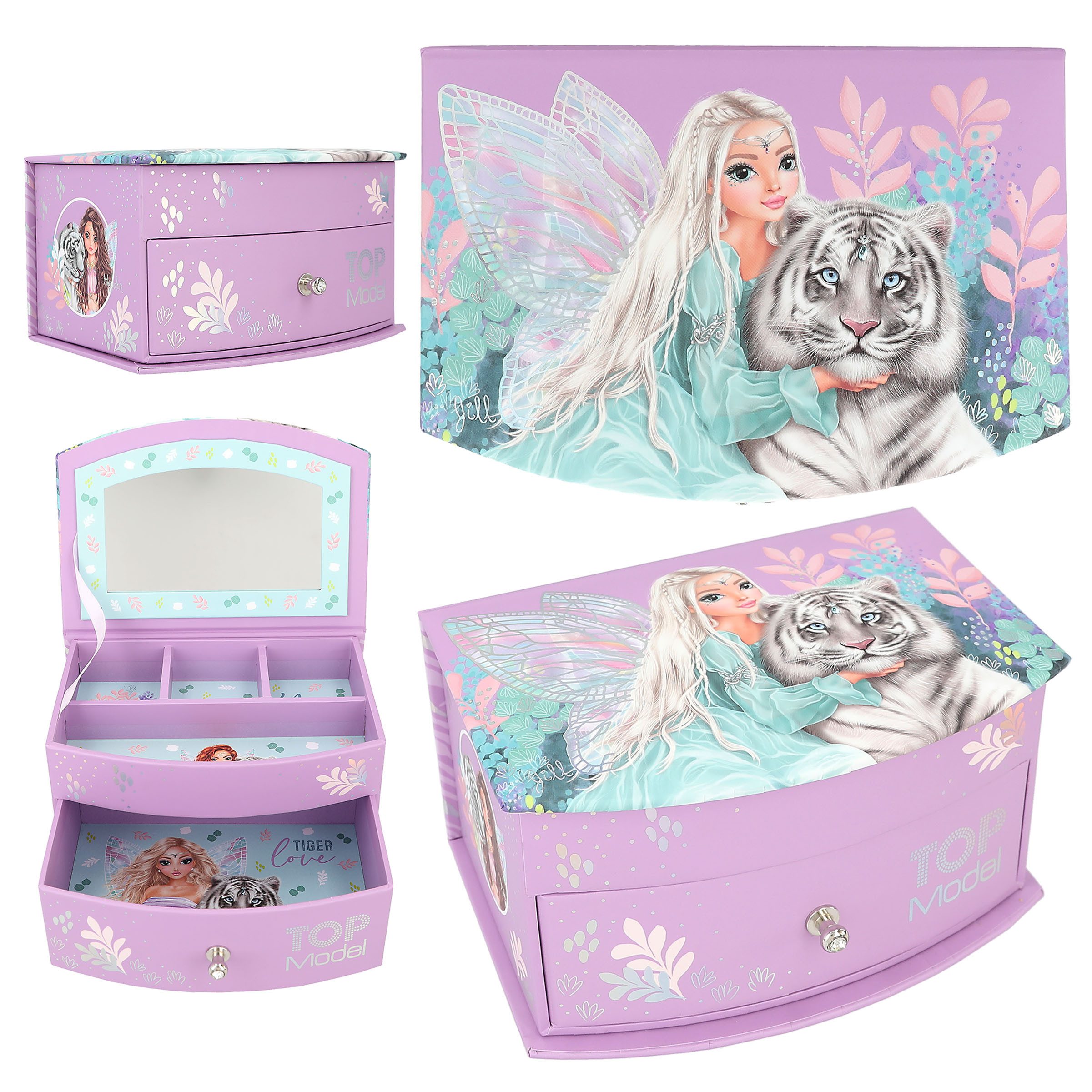 Depesche Schmuckkasten DEPESCHE TOPModel Schmuckkästchen FANTASY TIGER günstig online kaufen