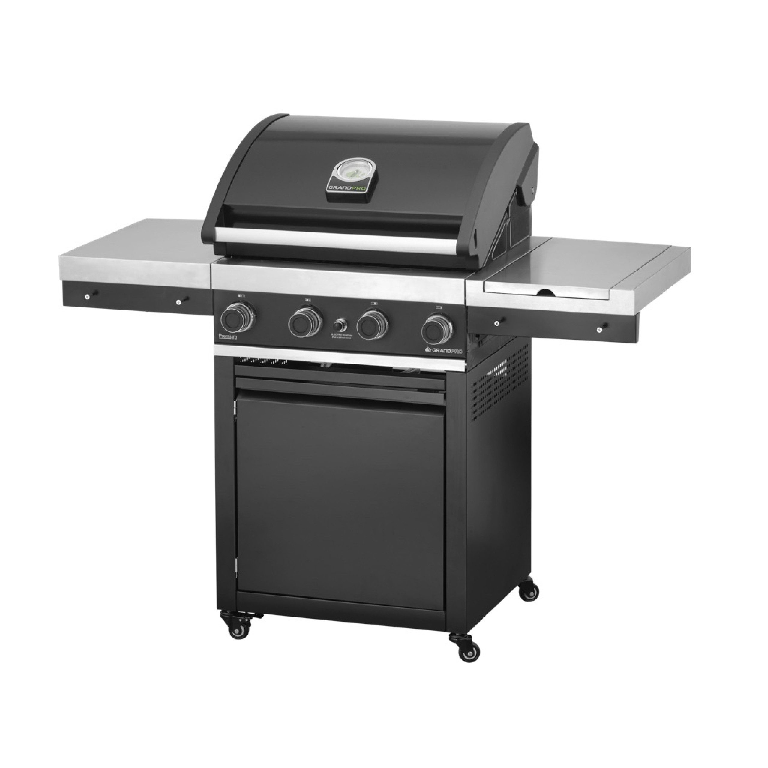 Grandpro Gasgrill Grandpro Gasgrill Premium G4 Trolley 4 Brenner, 1 Seitenbrenner