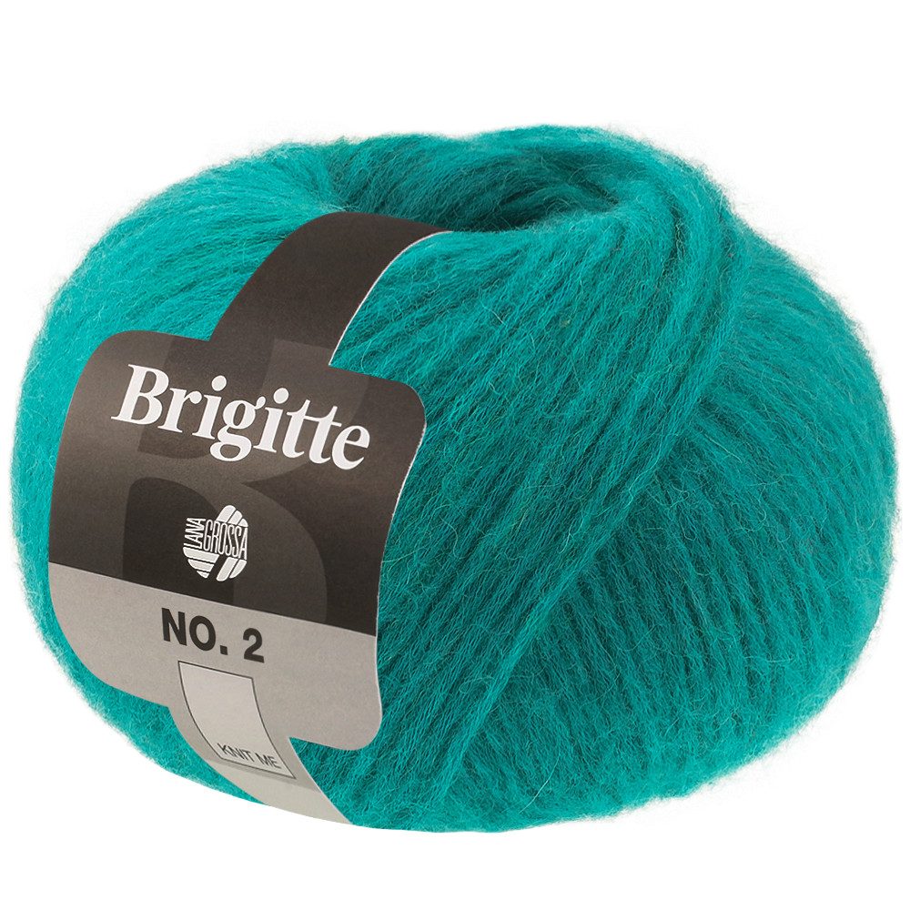 LANA GROSSA BRIGITTE NO. 2 Alpaka Baumwolle Strickgarn Häkelwolle, 140 m (Alpaka-Mix für voluminöse Lieblingsstücke, Flauschiges Fashiongarn für moderne Stricklooks), 50 g
