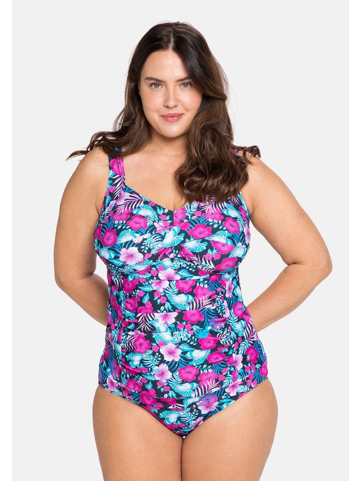 Sheego Tankini-Top Große Größen, mit Shaping-Einsatz und verstellbaren Trägern
