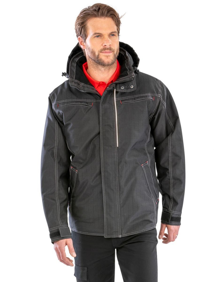 Result Arbeitsjacke Denim Texture Rugged Arbeitsjacke +Wasserdicht