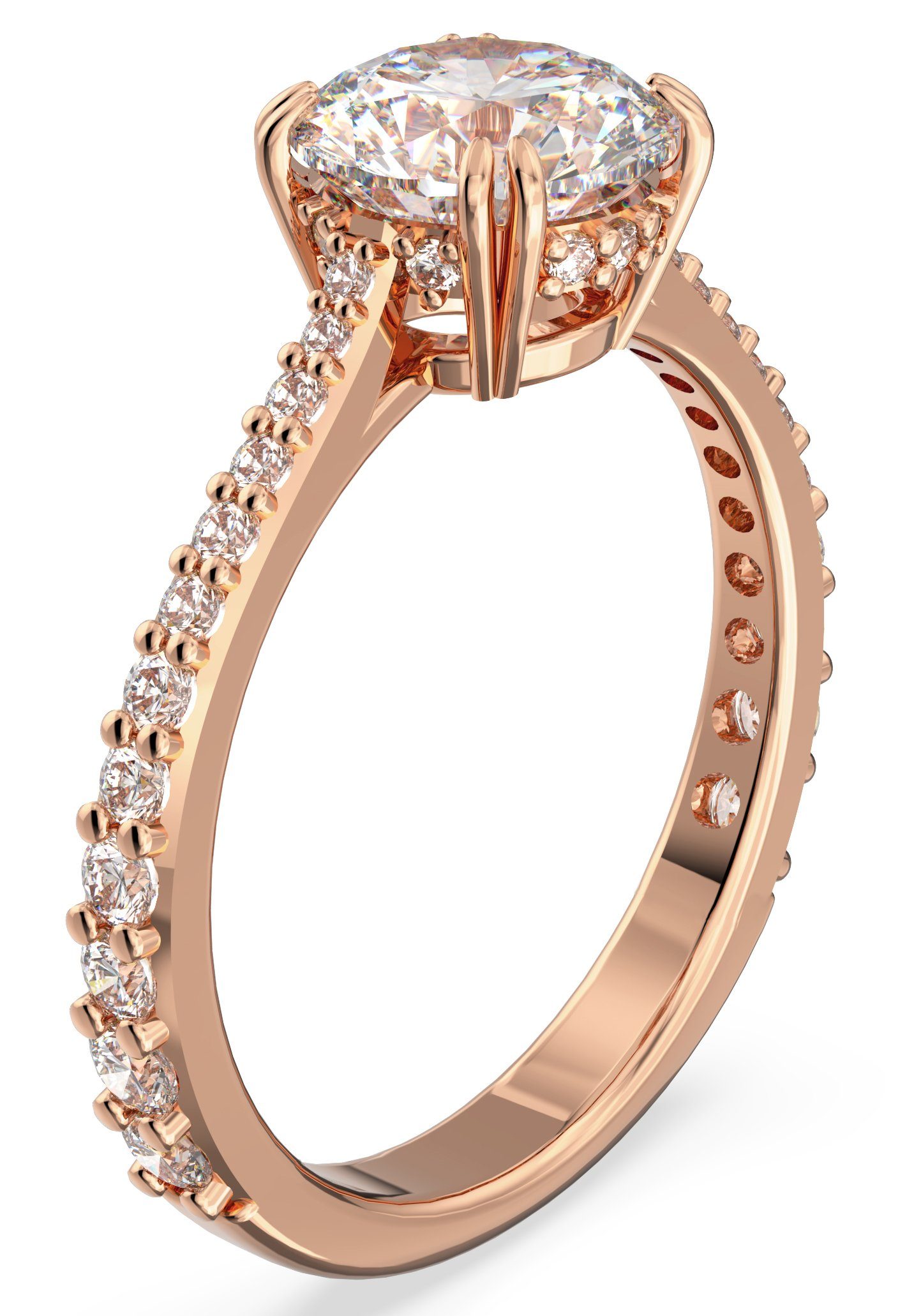 Kristall 5638530, /-19, /-21, roségoldfarben mit Cocktailring, 5642617, Swarovski /-23, Constella Fingerring Swarovski®