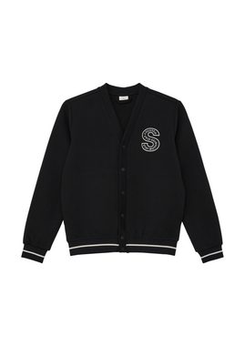 s.Oliver Sweatjacke Sweatjacke im College-Stil Stickerei