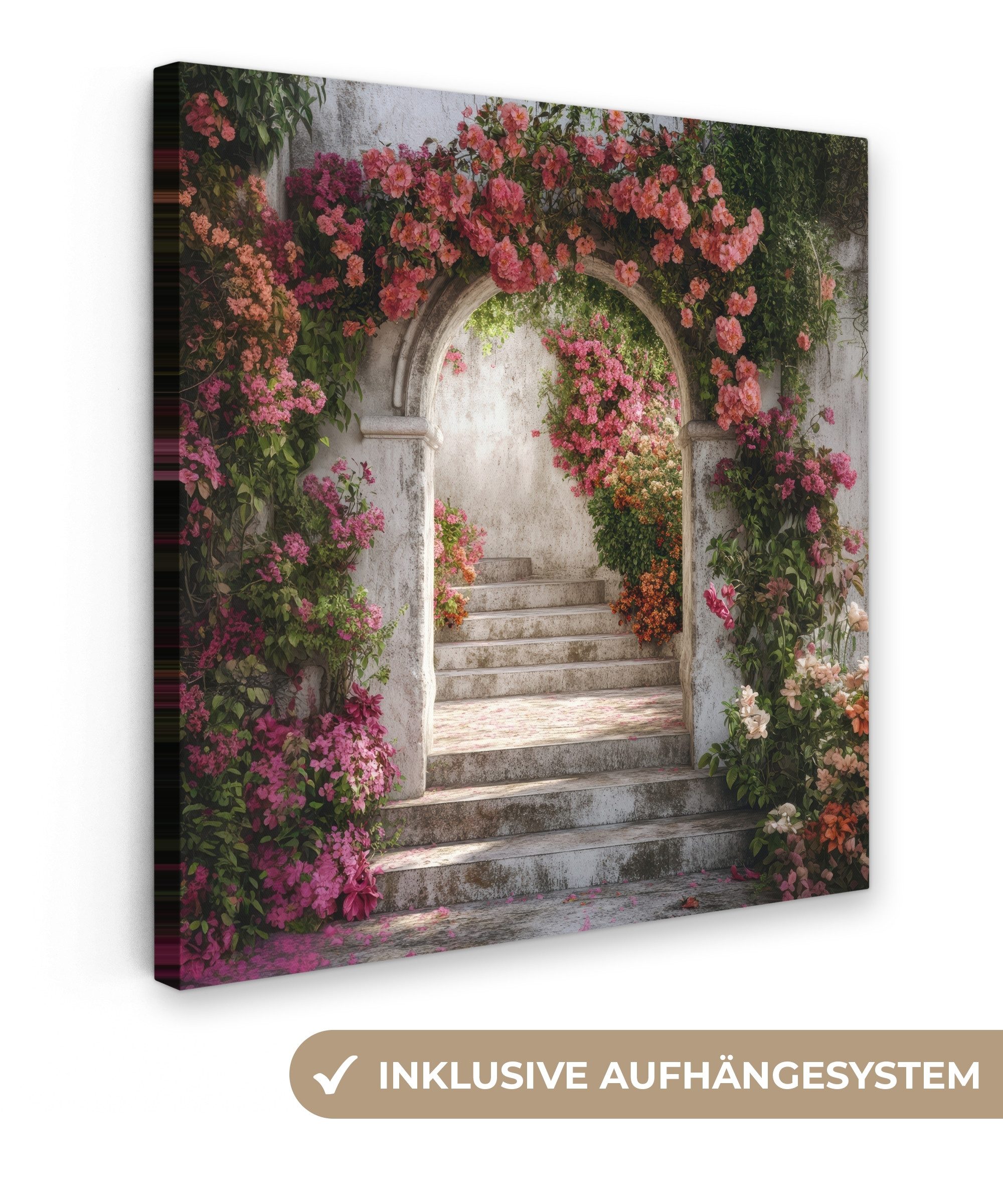 OneMillionCanvasses® Leinwandbild Fensterblick - Fenster - günstig online kaufen
