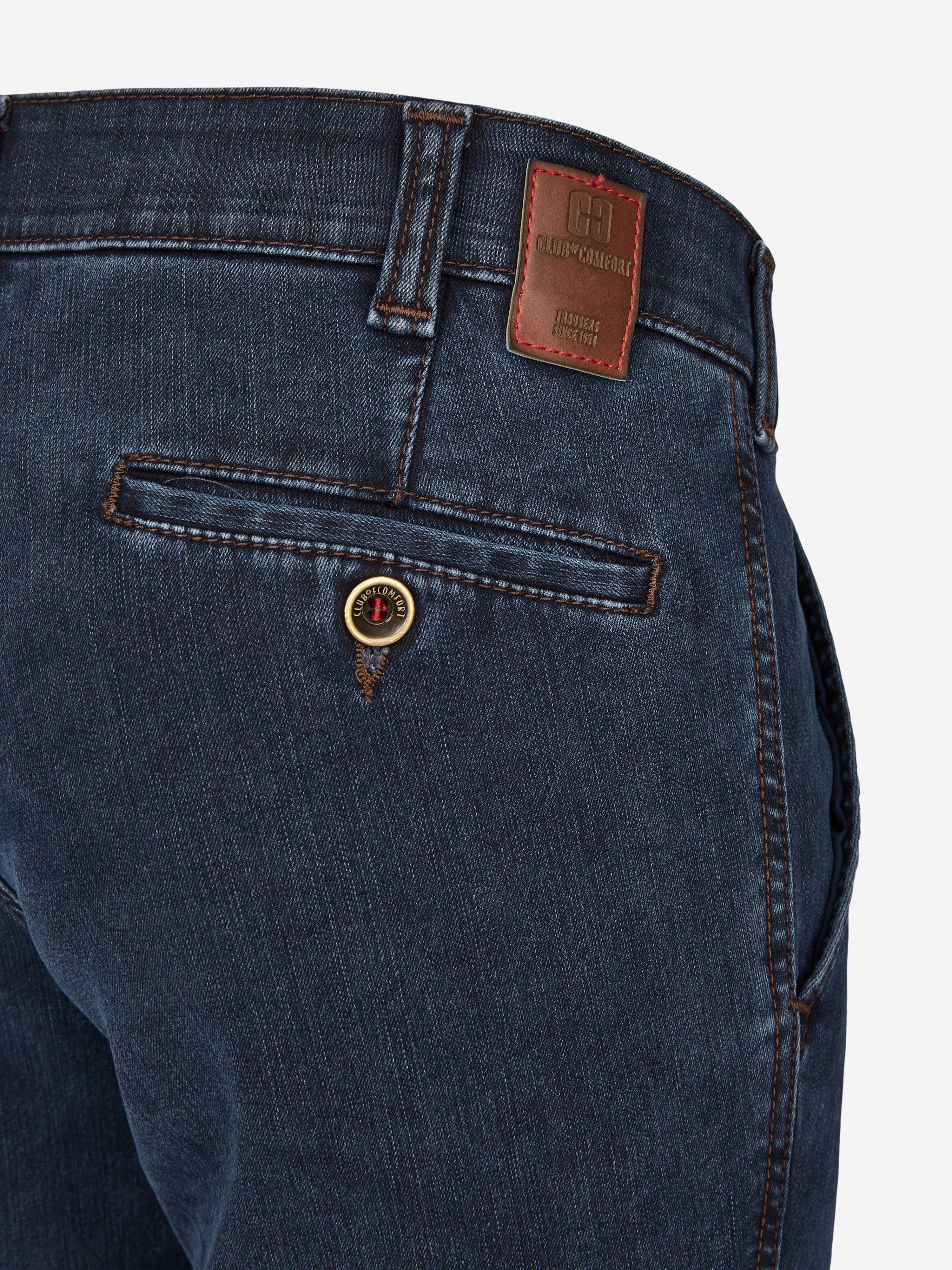 Club of Comfort Chinohose Chino/Flat Front Hose GARVEY 6822 - dunkelblau - Herrenhose - 30 ["Thermolite®-Stoffe sorgen über in Hohlfasern gespeicherte Wärme