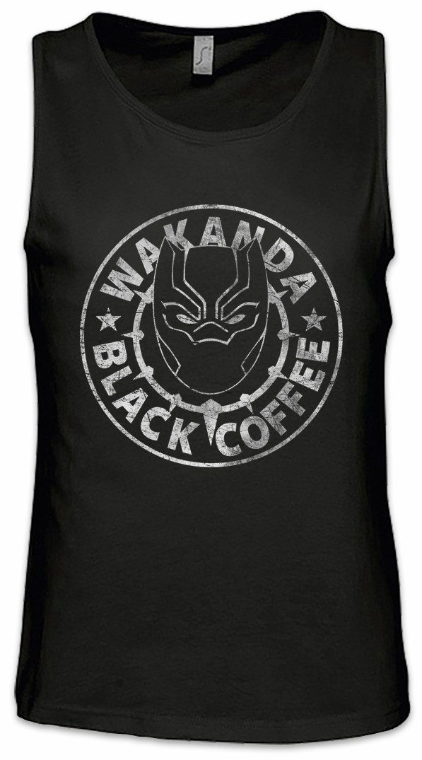Tanktop Wakanda Black Coffee Ärmelloses T-Shirt Kaffee Comic Kingdom Chadwick