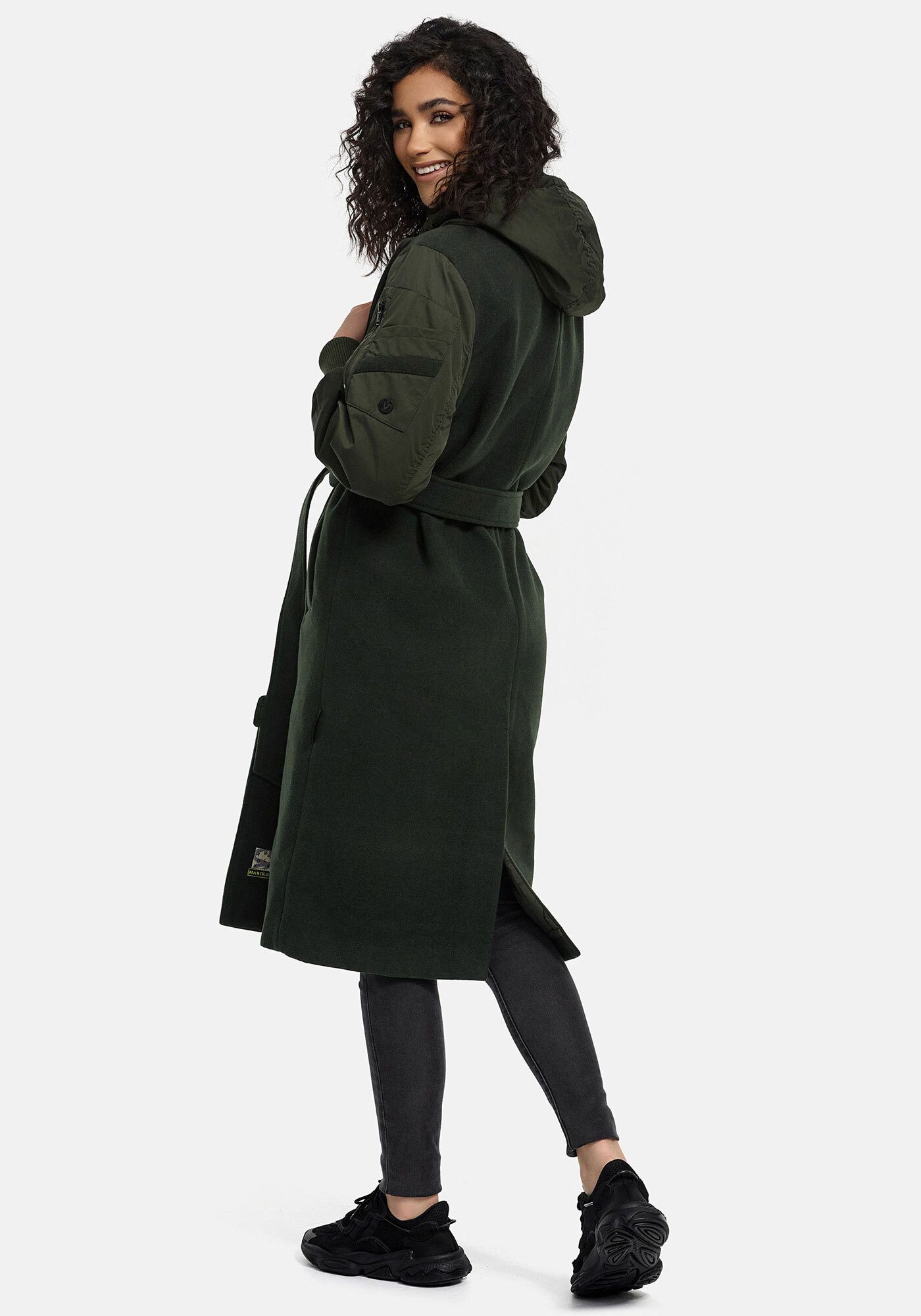 Marikoo Winterjacke Tjadee Langer Wickelmantel