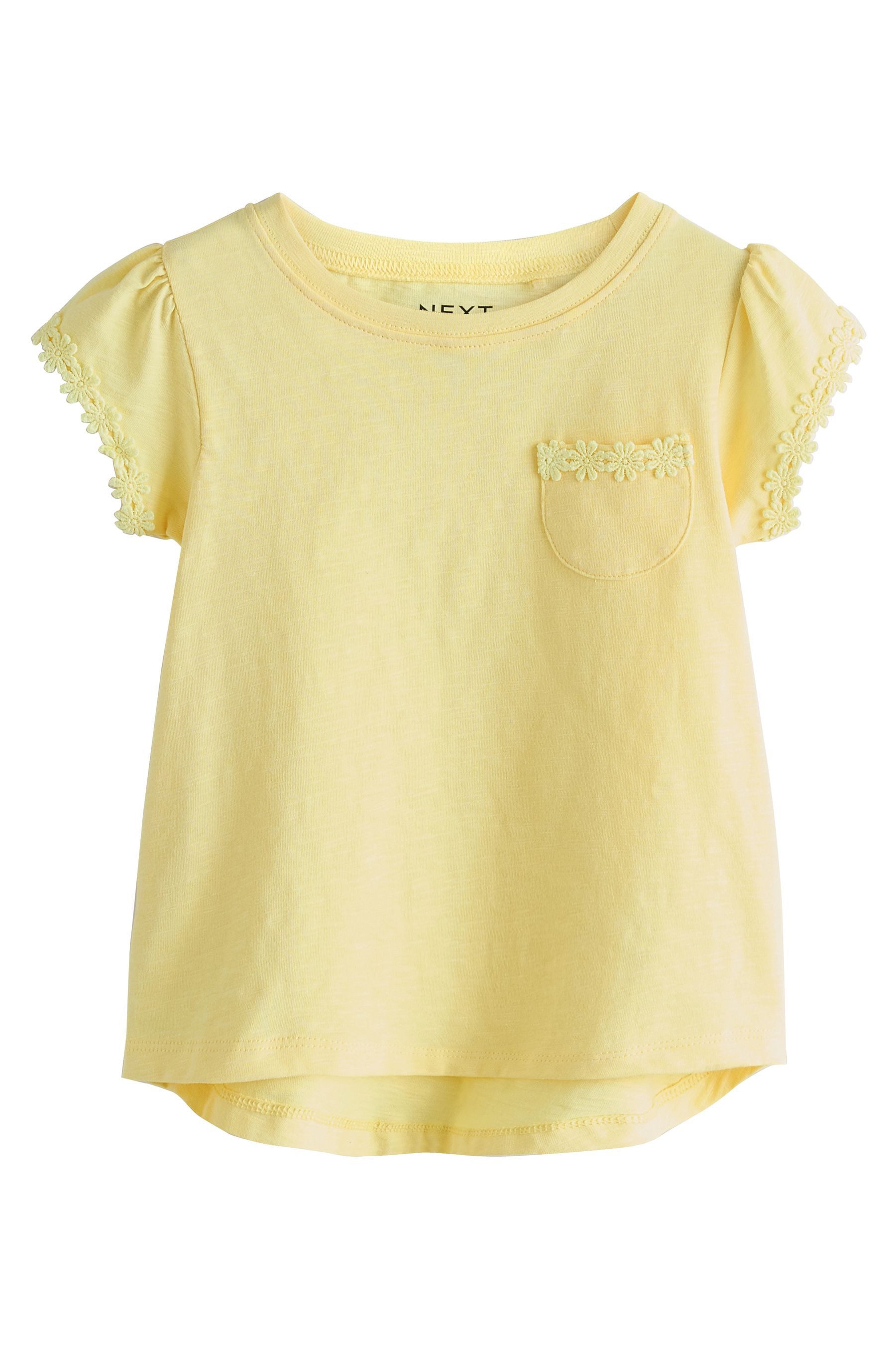 T-Shirt T-Shirt mit Blümchentasche