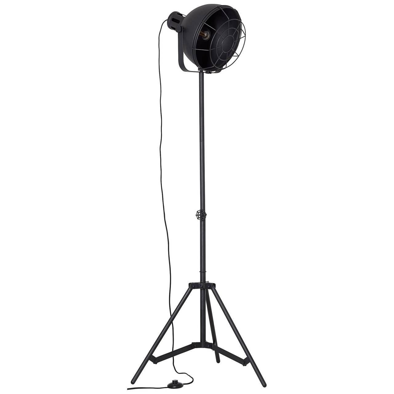E27, geei Jesper, A60, Jesper Gitter 39cm 1x Lampe Brilliant Standleuchte schwarz 60W, Stehlampe