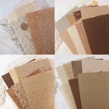 GelldG Papierblumen Handgefertigtes Scrapbook-Papier, strukturiertes Papier