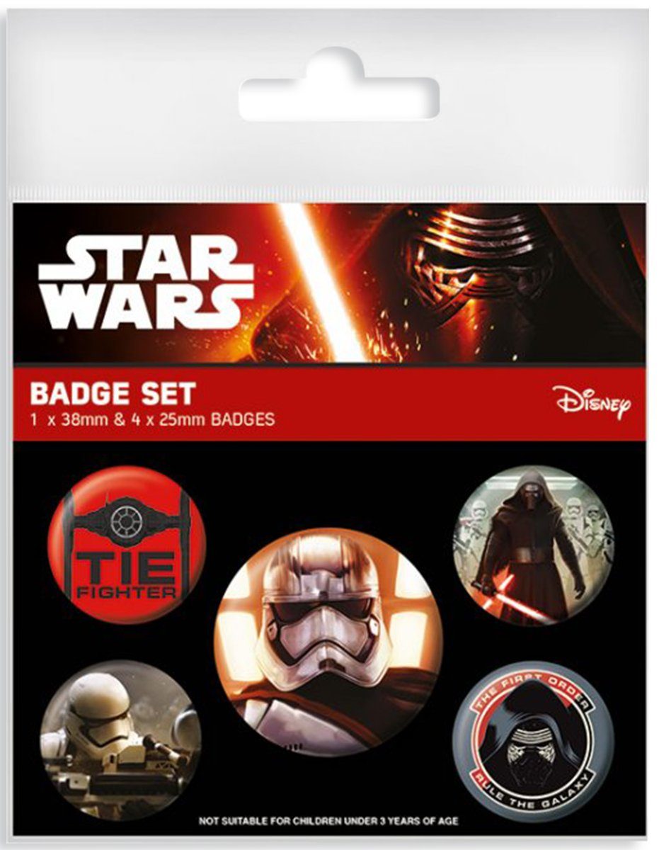 PYRAMID Button Set Star Wars Episode 7 Button Set (5-teilig) The First Order