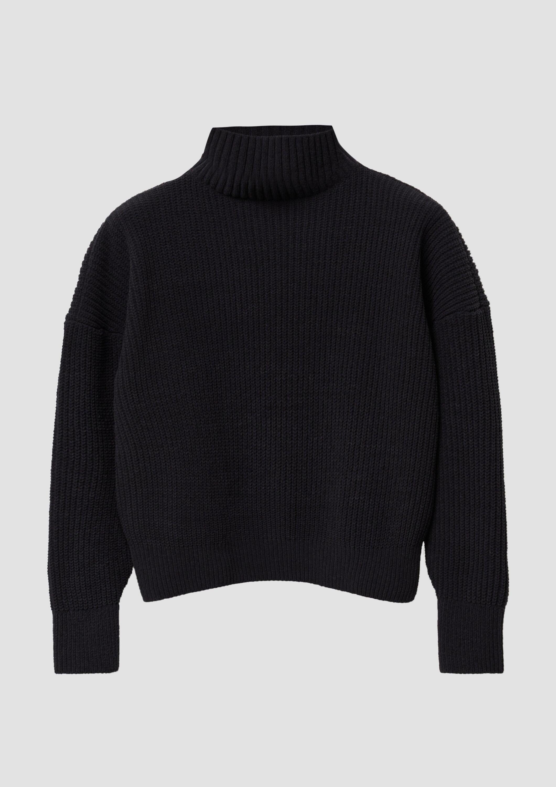 s.Oliver Longpullover Strickpullover Oversized Strickpullover aus Chenille-Garn