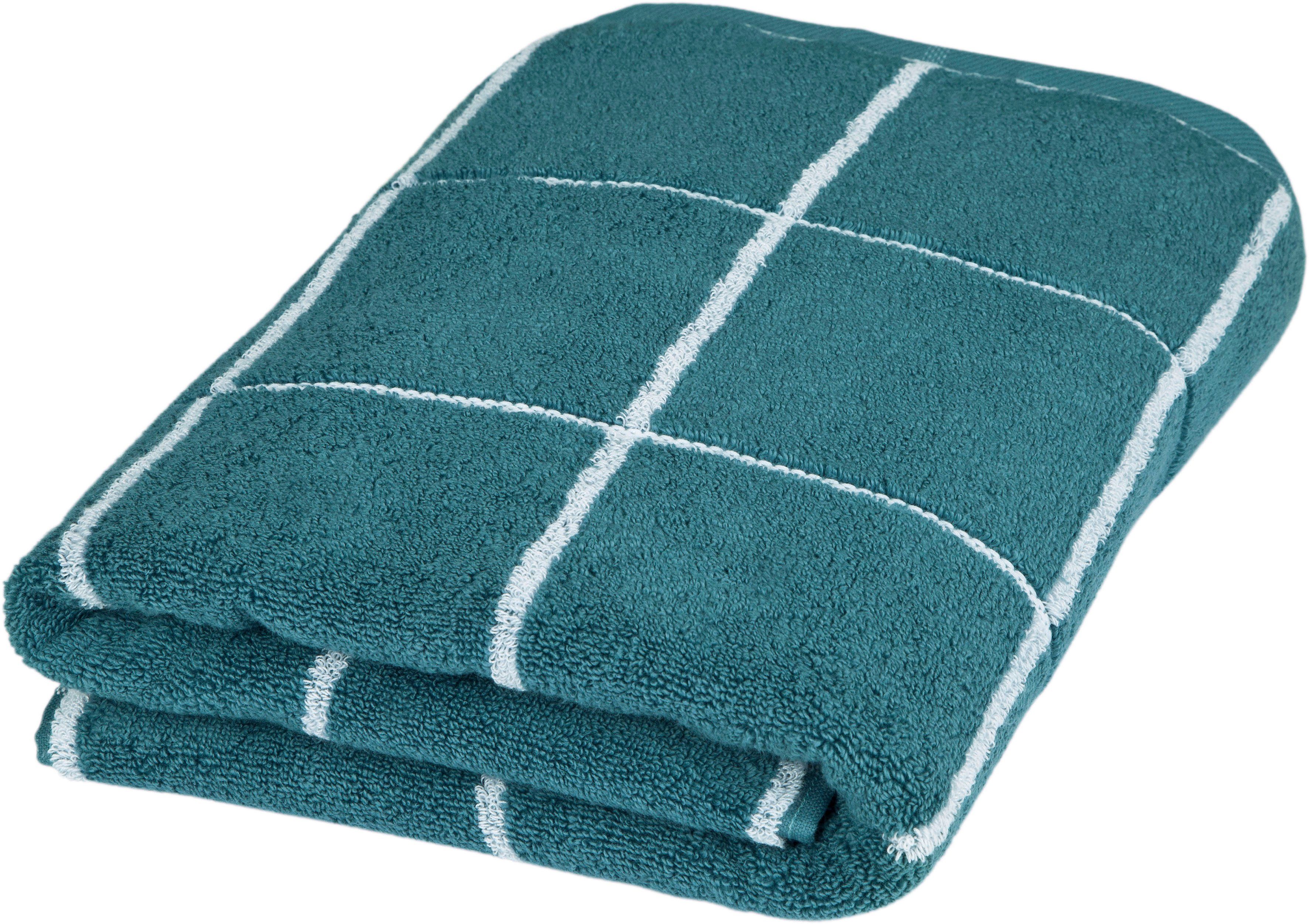 ROSS Duschtuch Cashmere Überkaro, Frottier (1-St), 100% Baumwolle, kariert, günstig online kaufen