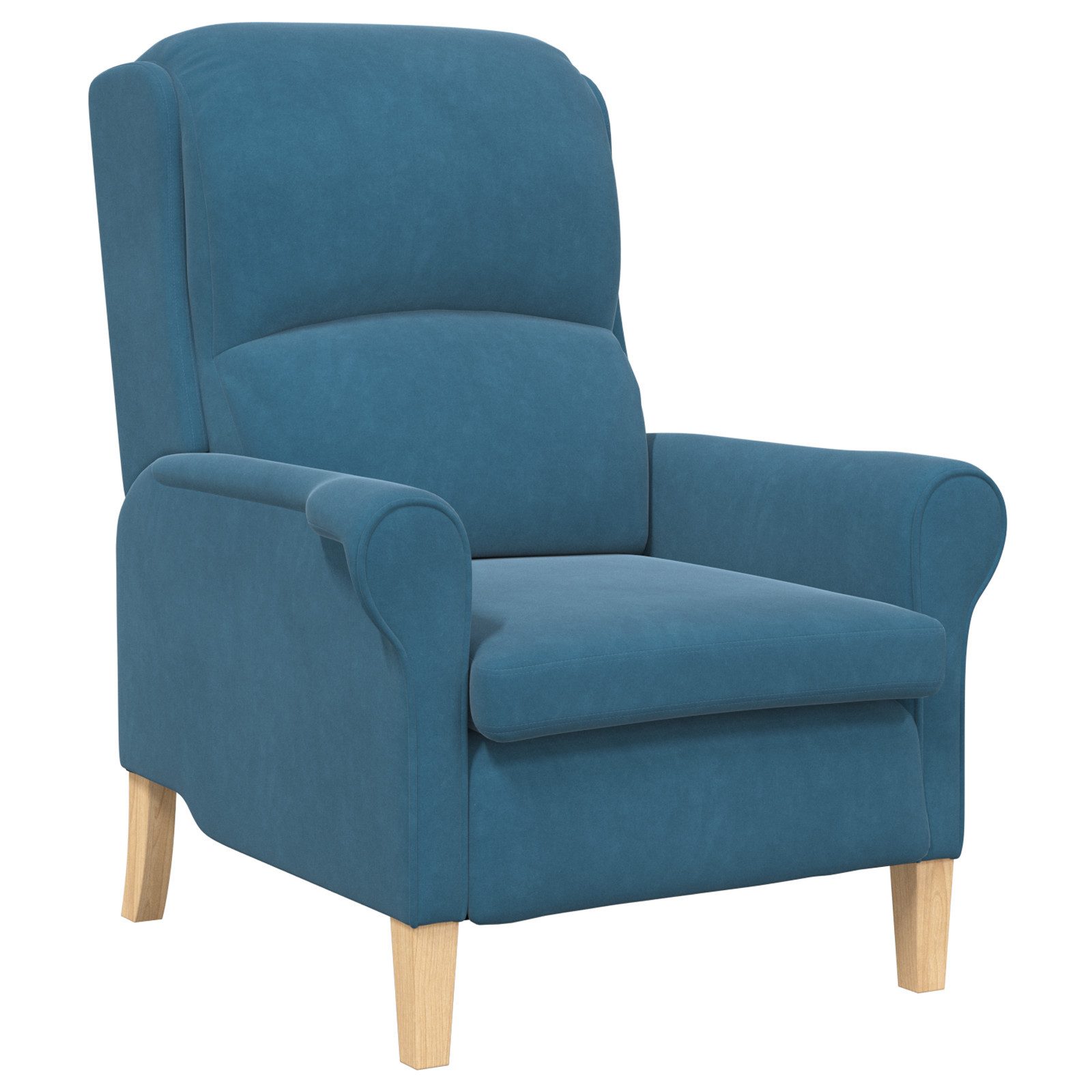 vidaXL Sessel blauer Sessel Blau Stoff, günstig online kaufen