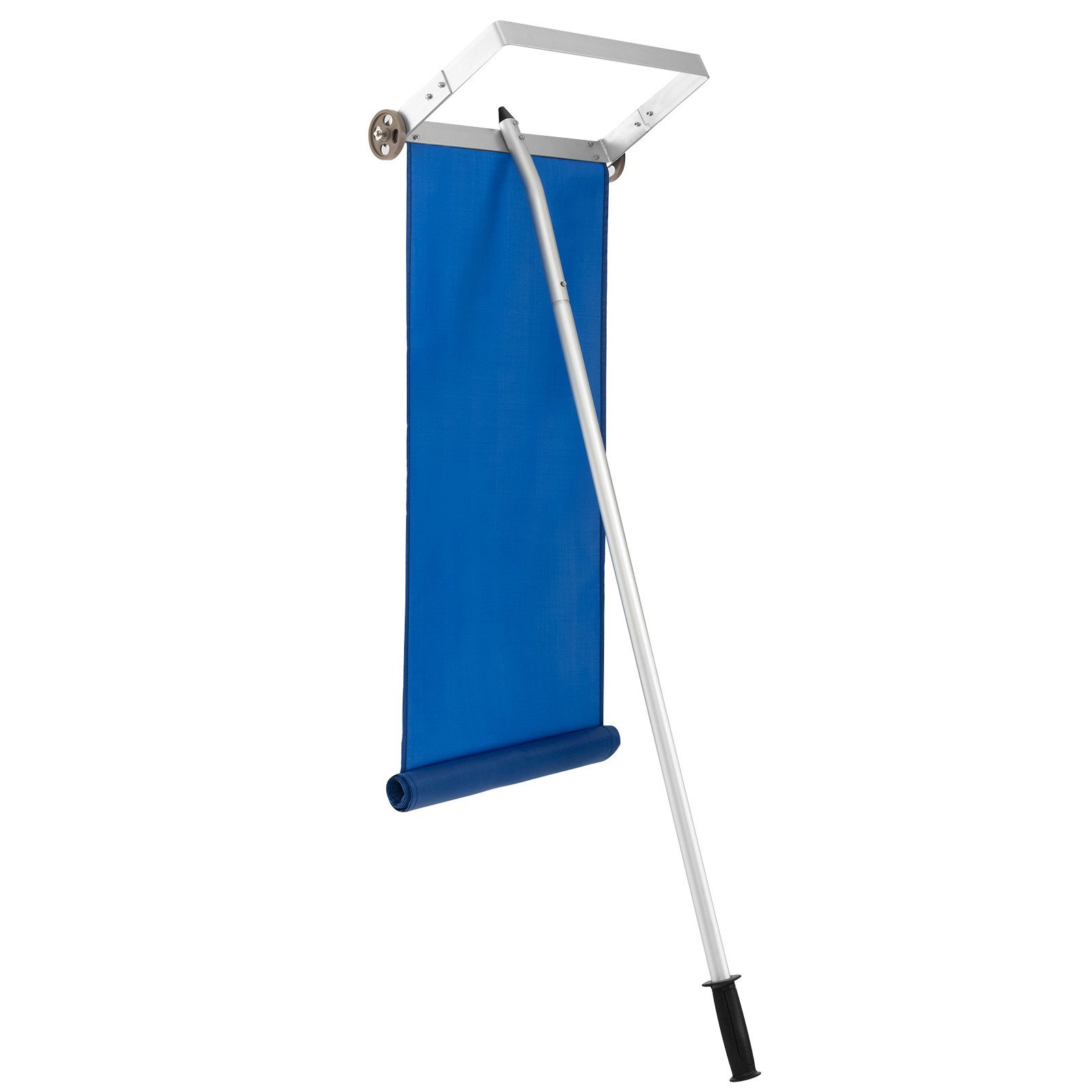 COSTWAY Schneeschieber, 44 cm Arbeitsbreite, Dachräumer Einstellbereich 151-611 cm