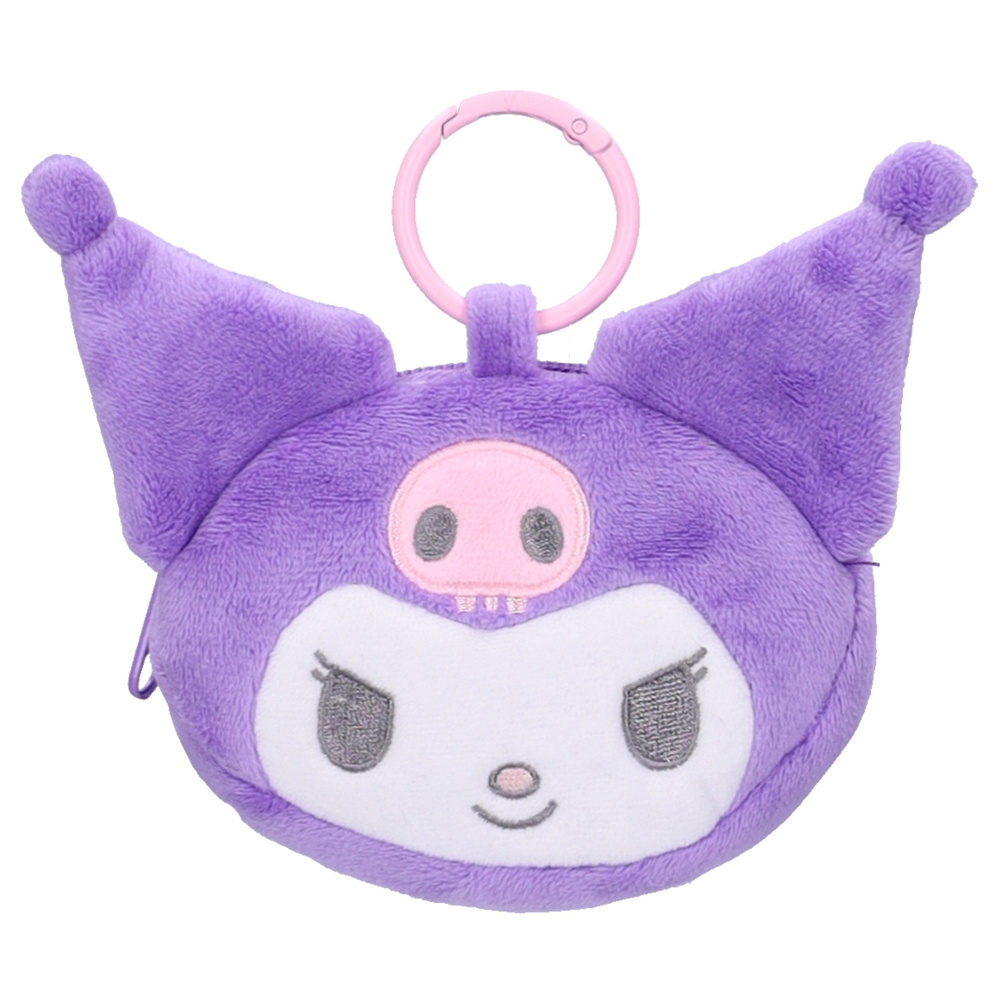Hello Kitty Taschenanhänger Kuromi Schlüsselhänger Plushie Pals mit Reißverschlussfach