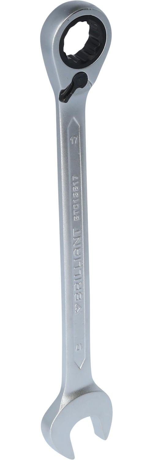 Brilliant Tools Maulschlüssel Ratschenringschlüssel, umschaltbar, 17 mm