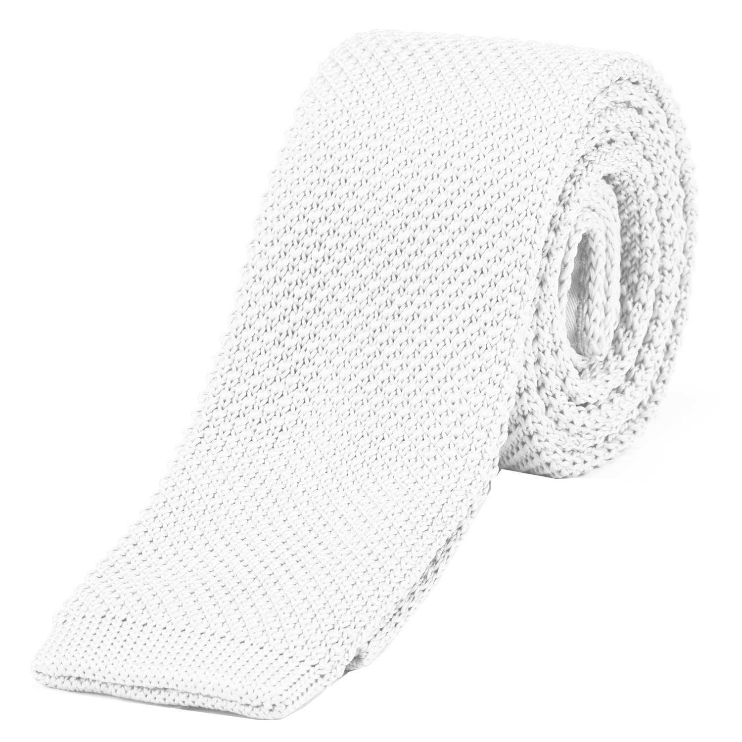 DonDon Krawatte schmale Krawatte 5 cm Wollkrawatte (Packung, 1-St) Strickkrawatte, Retro-Look, für Büro oder festliche Veranstaltungen