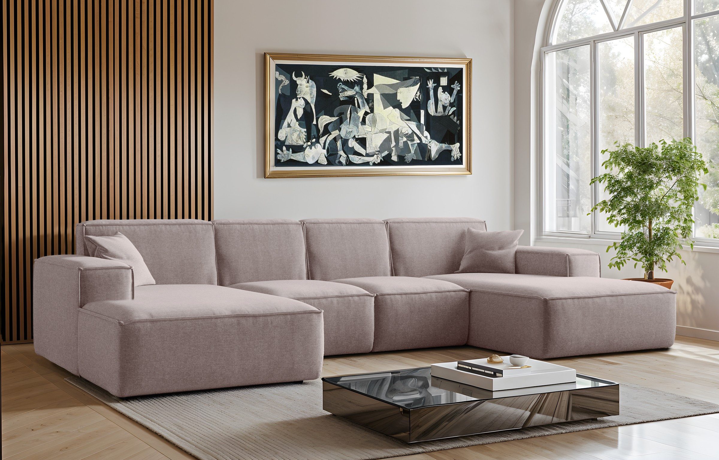 Kaiser Möbel Ecksofa Eckcouch U form, SIENA stoff Poso, Maloy, Salvador,Vel günstig online kaufen