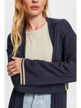 Esprit Collection Strickjacke Langer Cardigan mit Glitzereffekt (1-tlg)