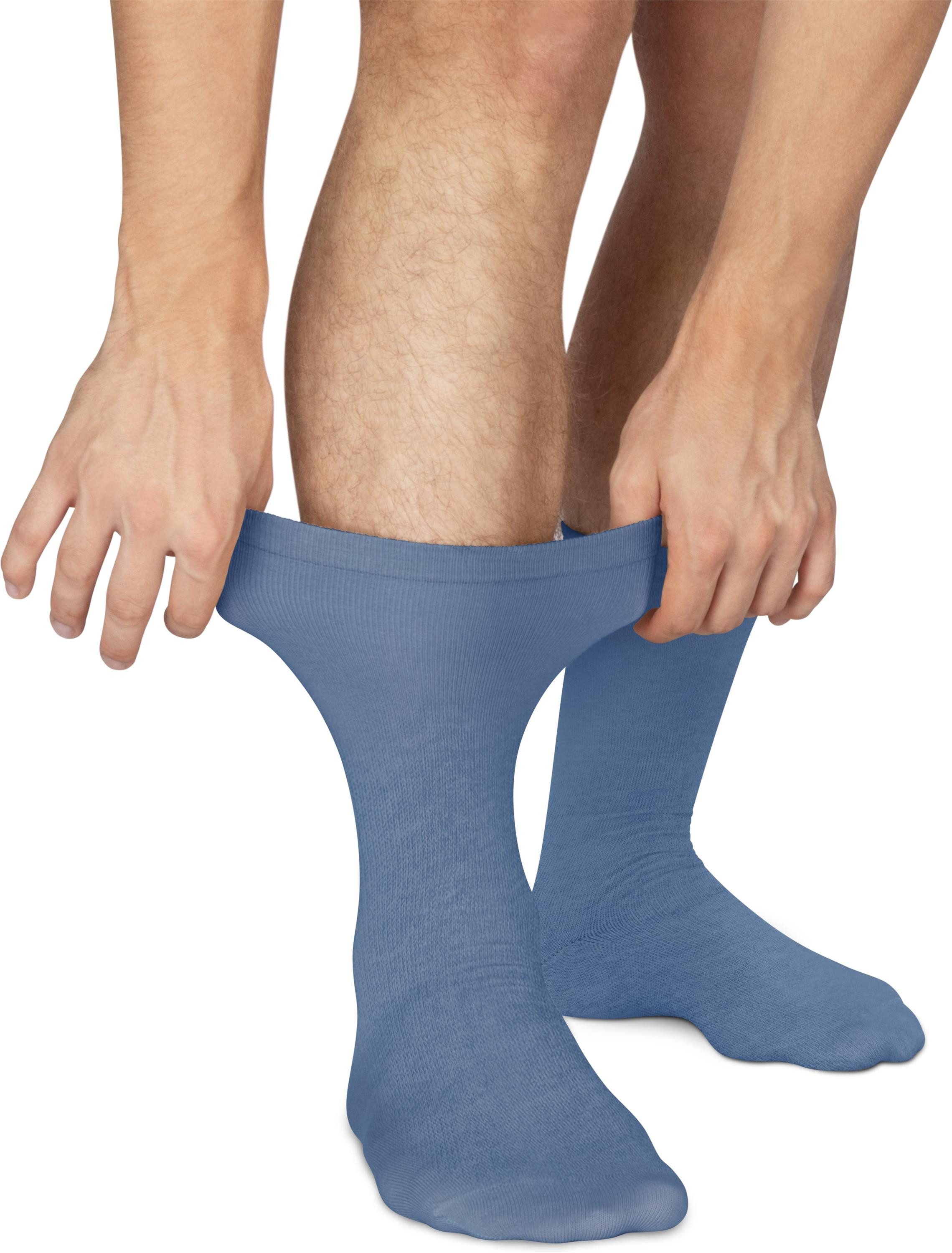 normani Diabetikersocken 3 Paar Gesundheitssocken mit Komfortbund (3 Paar) ohne einschneidendes Bündchen – Bild 3 von 4