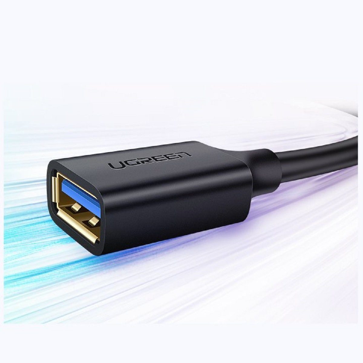 USB UGREEN 3.0 Schwarz Kabelverlängerungskabel Adapter Verlängerungskabel 1m