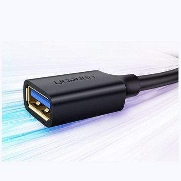 UGREEN Kabelverlängerungskabel USB 3.0 Adapter 1m Schwarz Verlängerungskabel